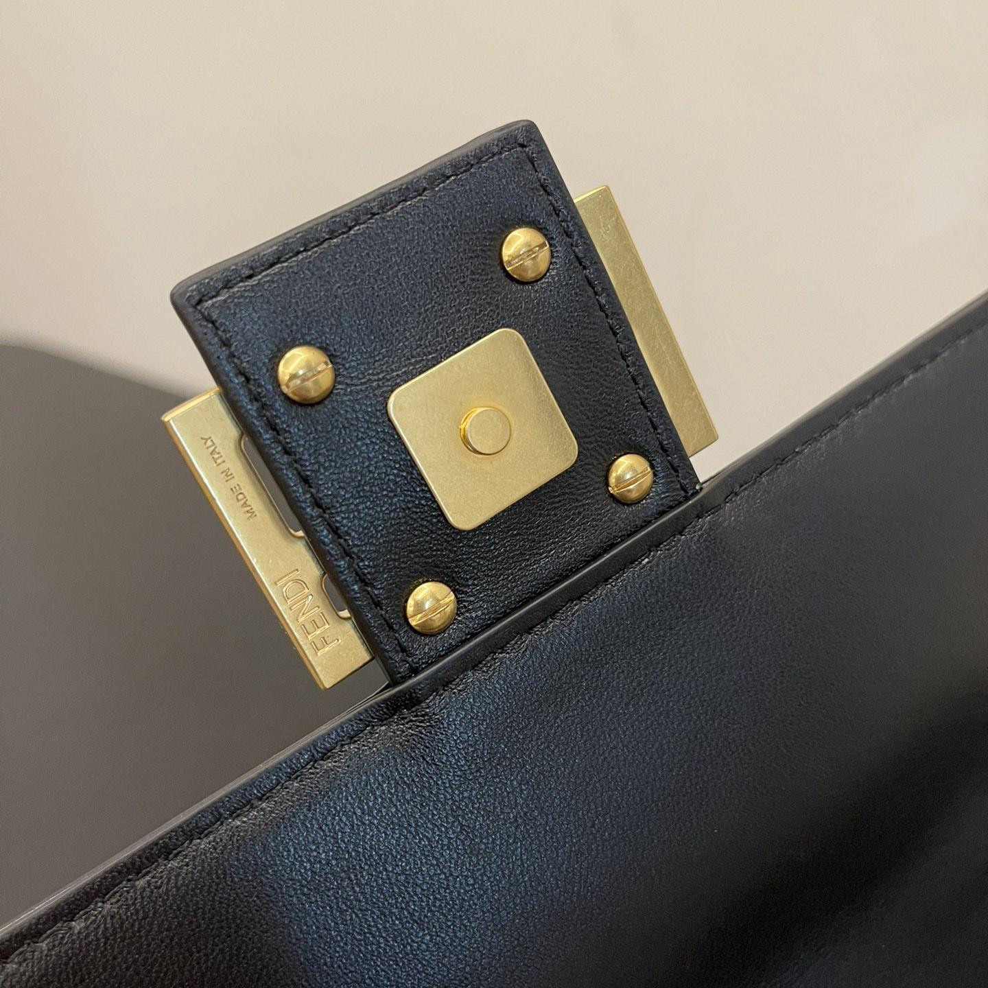 Fendi Baguette Black Leather Bag - 