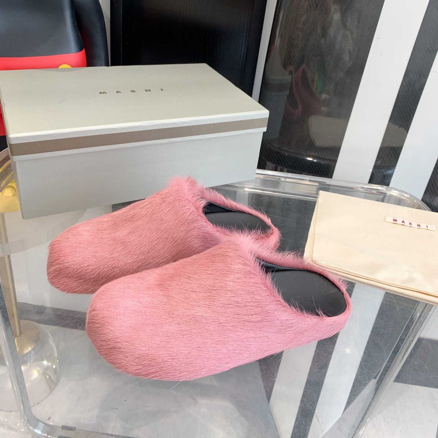Marni Fussbett Slip-On Flat Mules - 