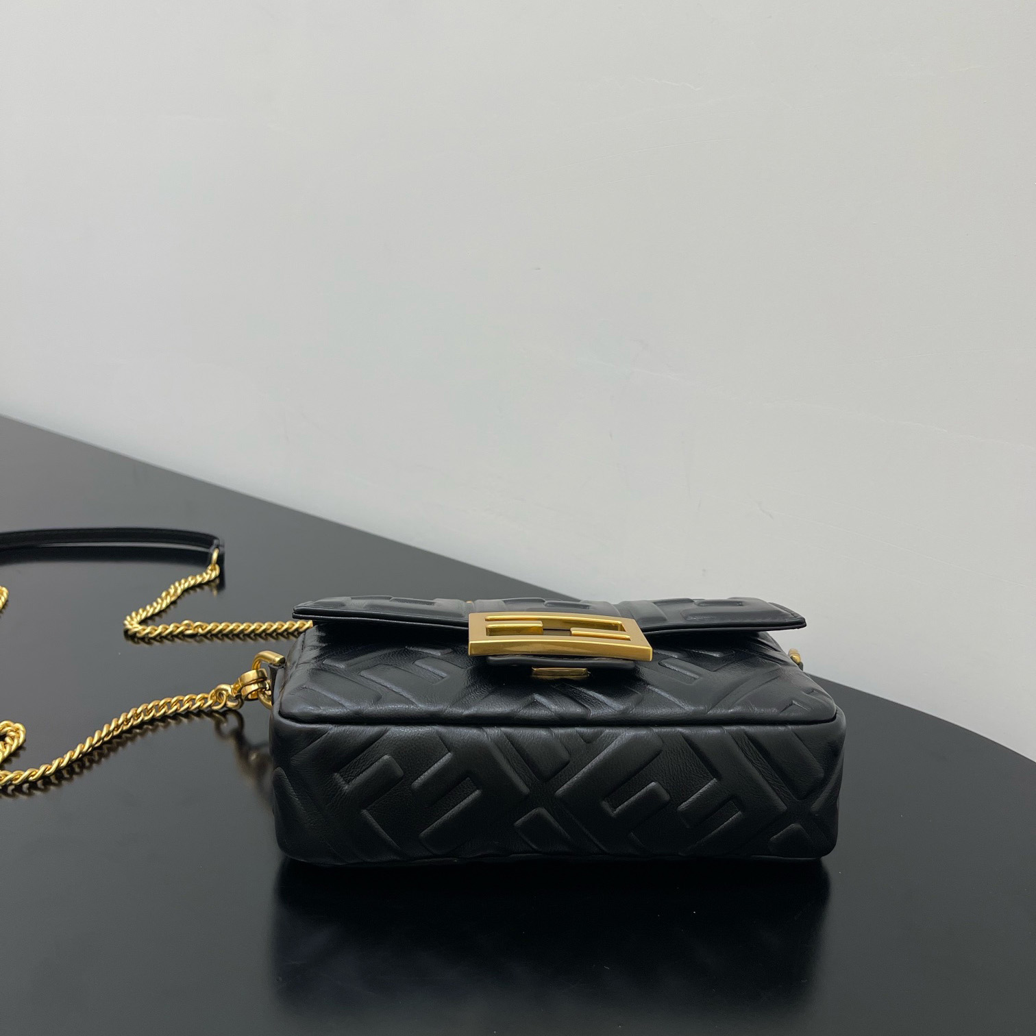 Fendi Baguette Black Leather Bag - 