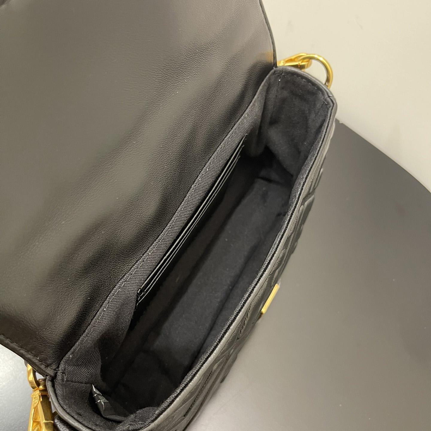 Fendi Baguette Black Leather Bag - 