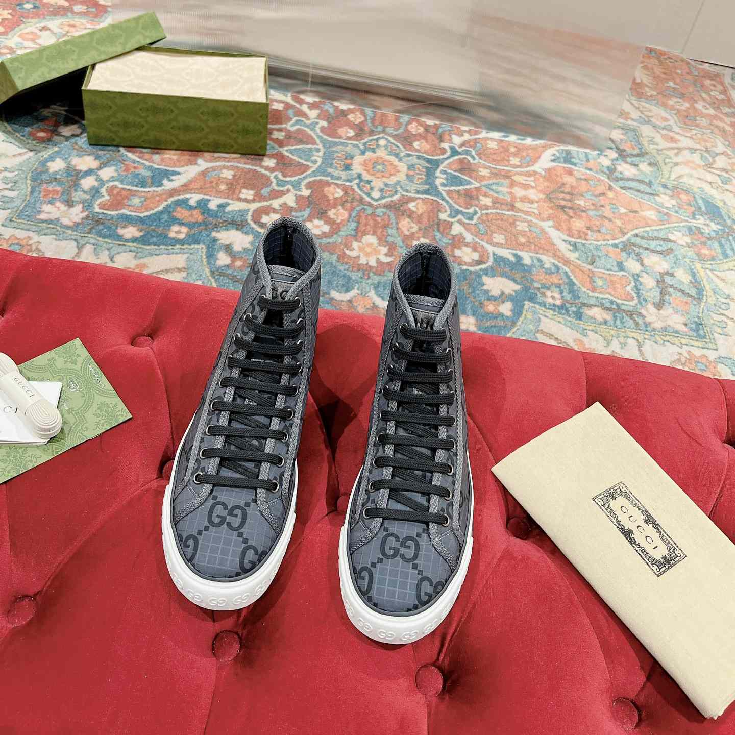 Gucci Tennis 1977 High-top Sneaker(upon uk size) - 