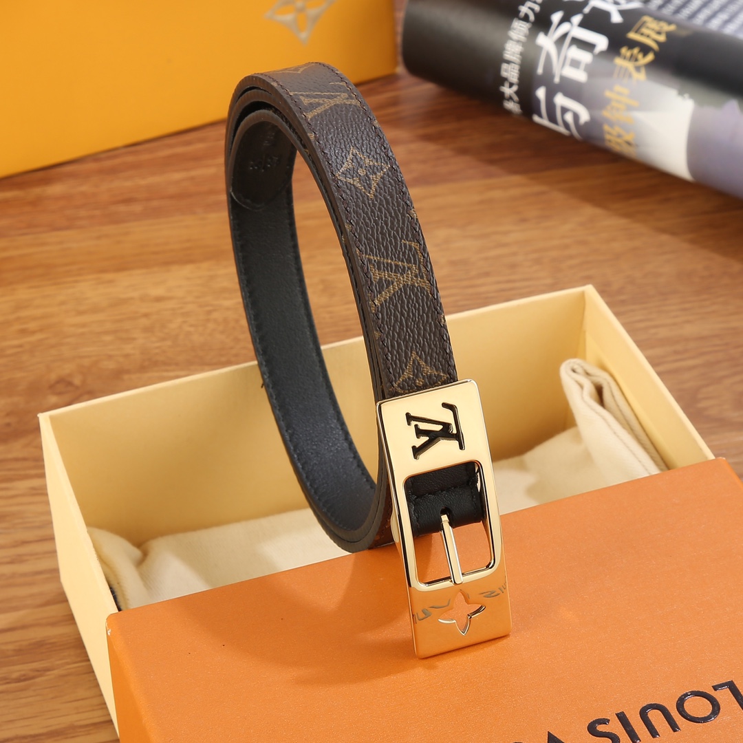 Louis Vuitton LV Duo 18MM Reversible Belt    M8296W - 