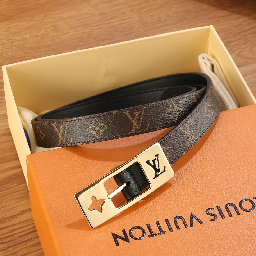 Louis Vuitton LV Duo 18MM Reversible Belt    M8296W - 