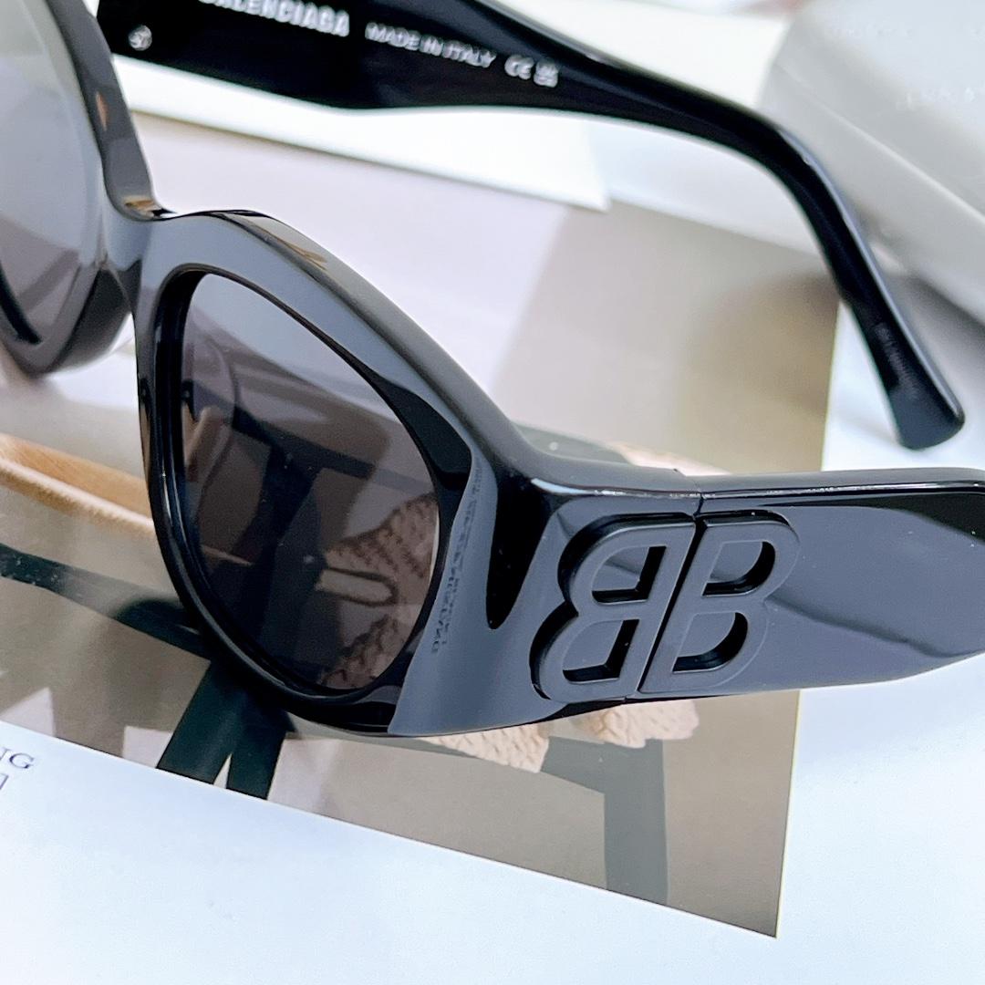 Balenciaga Bossy Round AF Sunglasses In Black  BB0324 - 