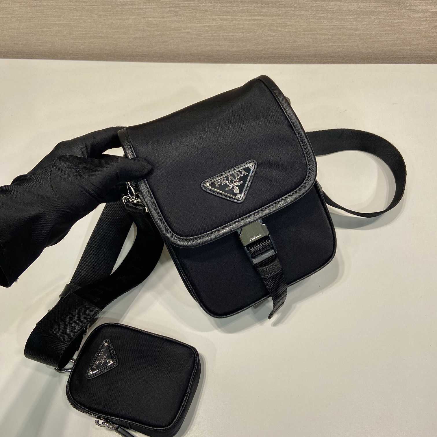 Prada Re-Nylon And Saffiano Leather Shoulder Bag - 