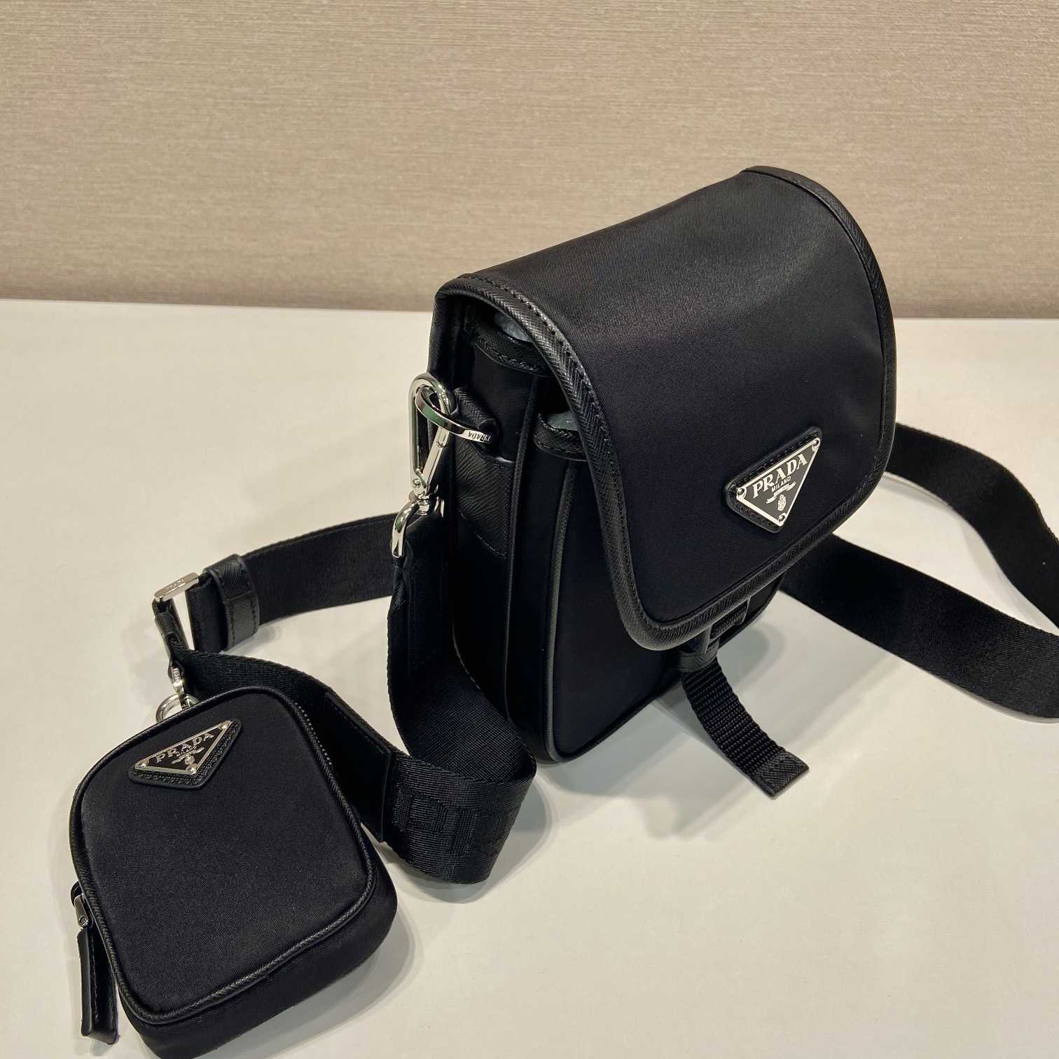 Prada Re-Nylon And Saffiano Leather Shoulder Bag - 