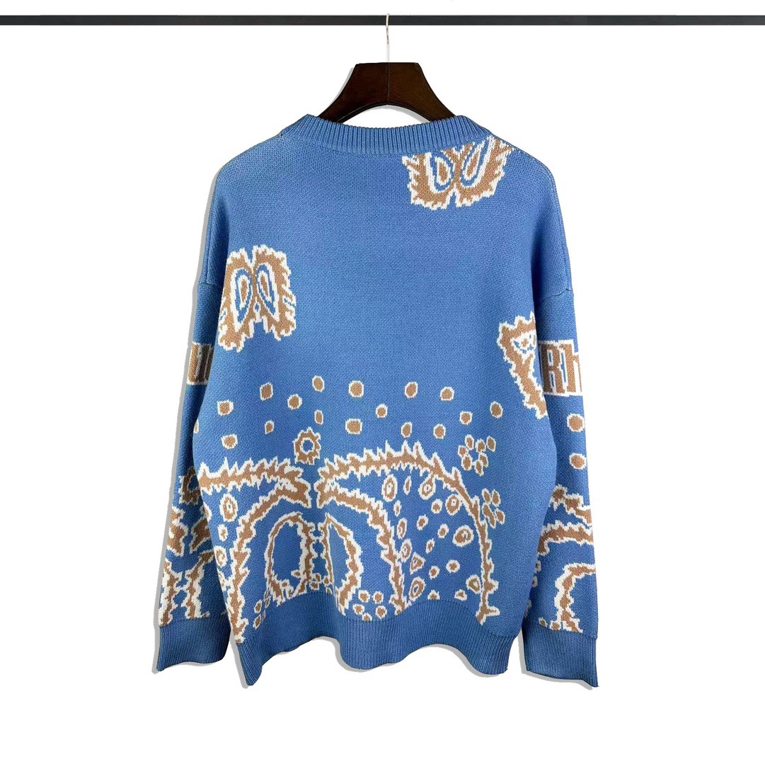 Rhude Bandana Knit Crewneck  (50% Off Sale) yf1197 - DesignerGu