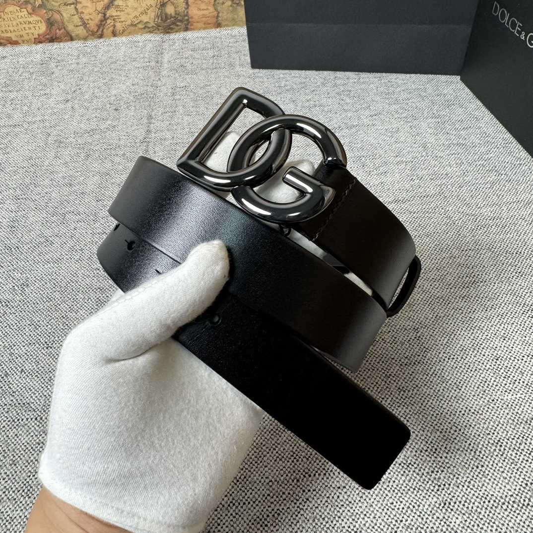 Dolce & Gabbana DG Logo-buckle Leather Belt   35mm - 