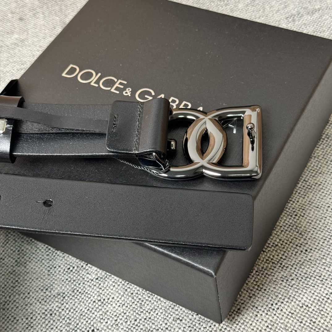 Dolce & Gabbana DG Logo-buckle Leather Belt   35mm - 
