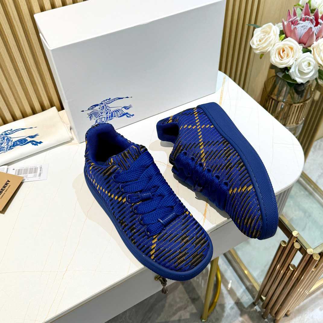 Burberry Check Knit Box Sneakers - 