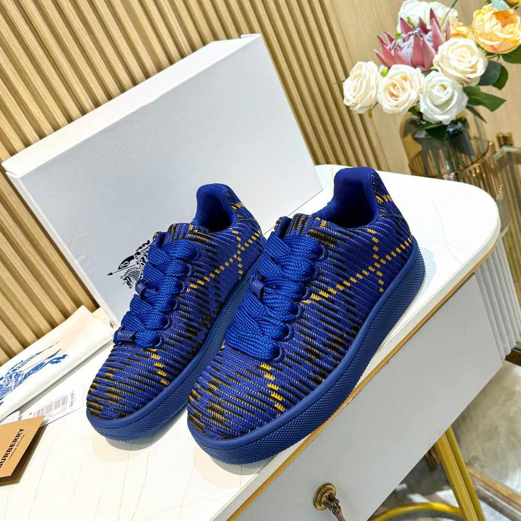 Burberry Check Knit Box Sneakers - 