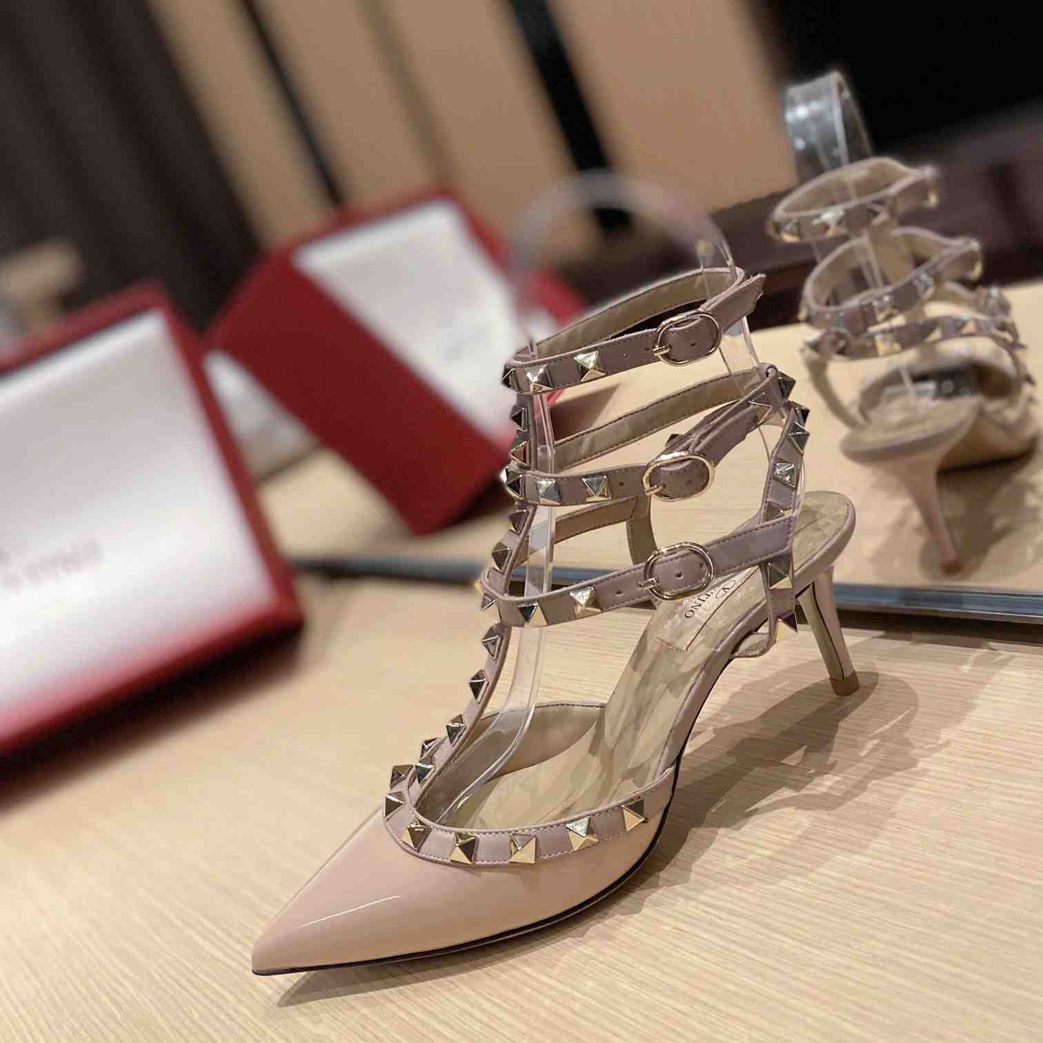 Valenti Garavani Rockstud 65mm Caged Pumps - 