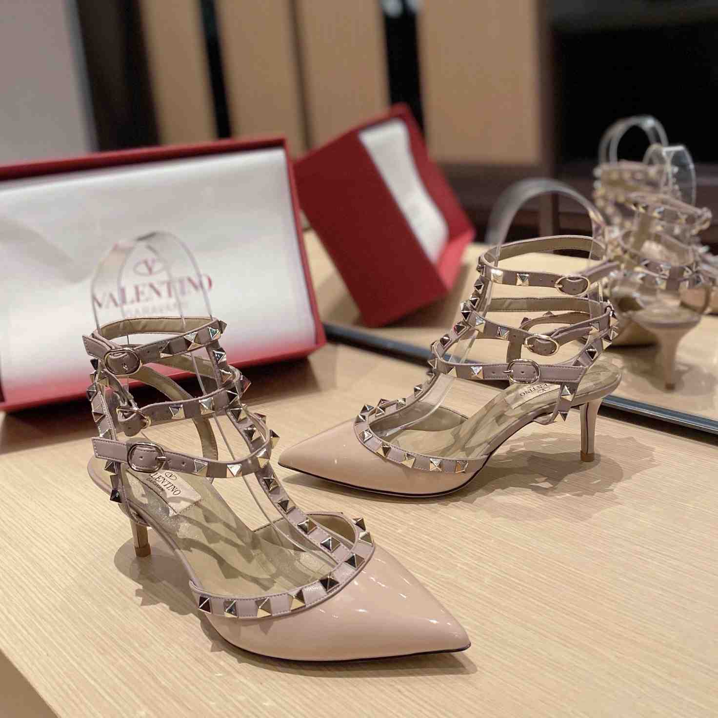 Valenti Garavani Rockstud 65mm Caged Pumps - 