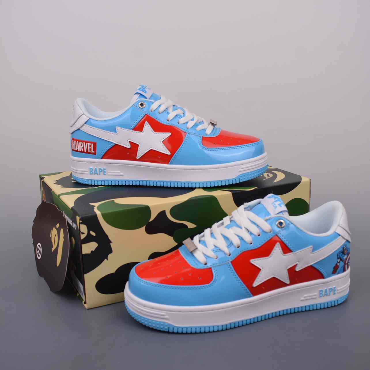 Bapesta X Marvel "Captain America" Sneaker  - 