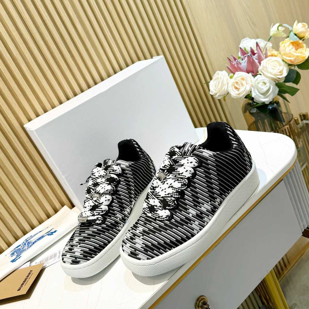 Burberry Check Knit Box Sneakers - 