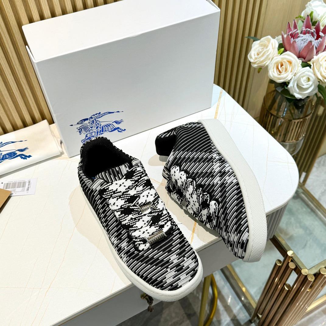 Burberry Check Knit Box Sneakers - 