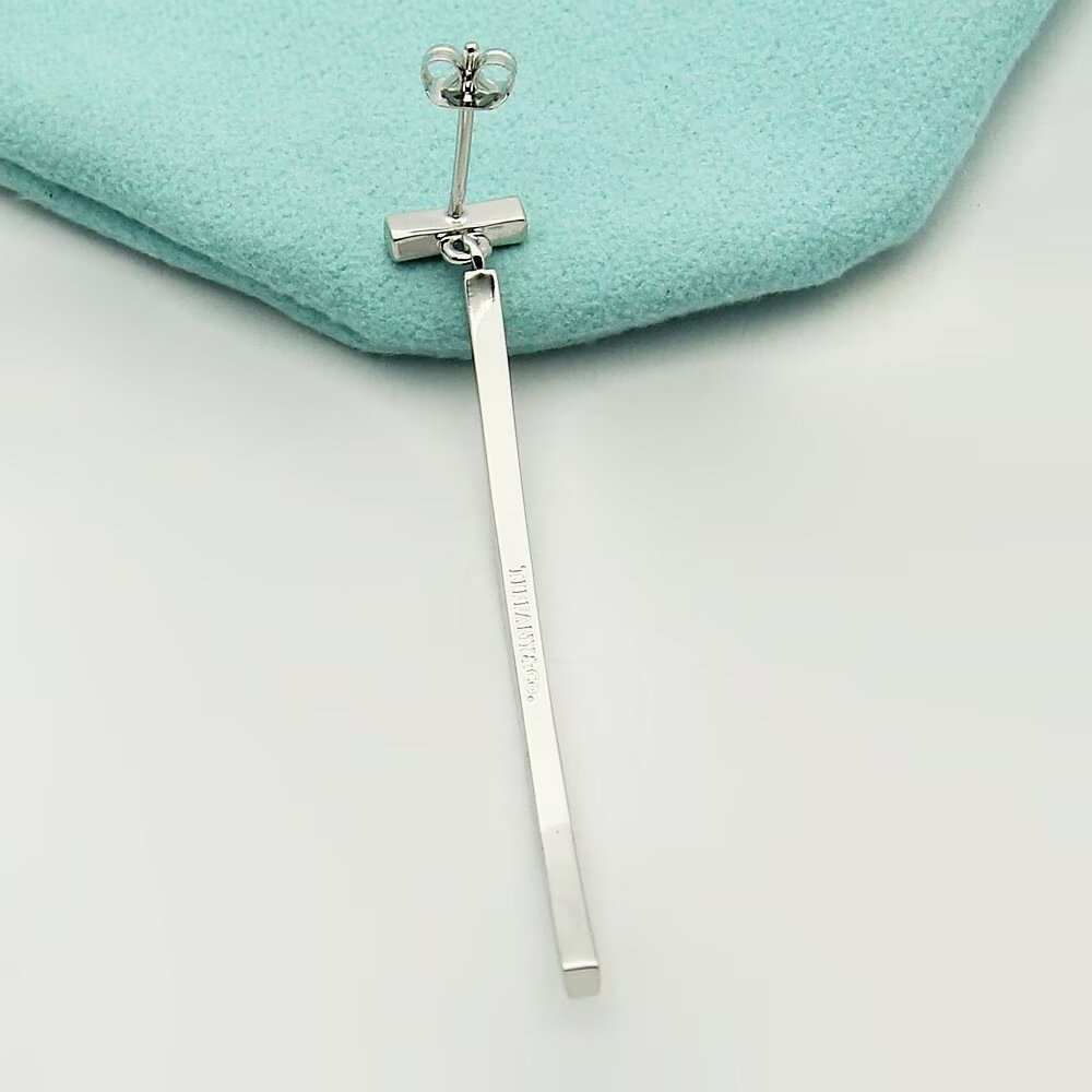 Tiffany & Co. Diamond Bar Earrings - 