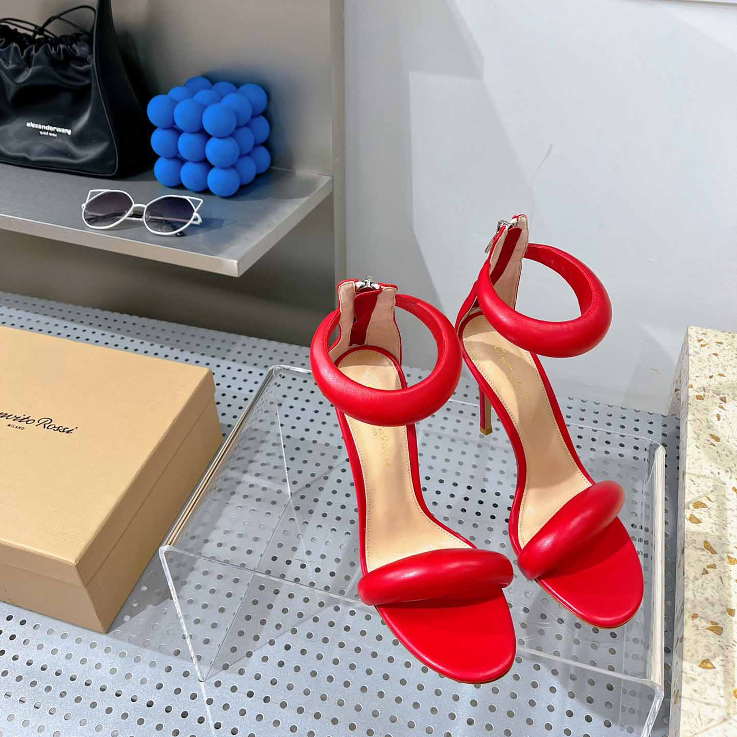 Gianvito Rossi Leather Bijoux Sandals - 