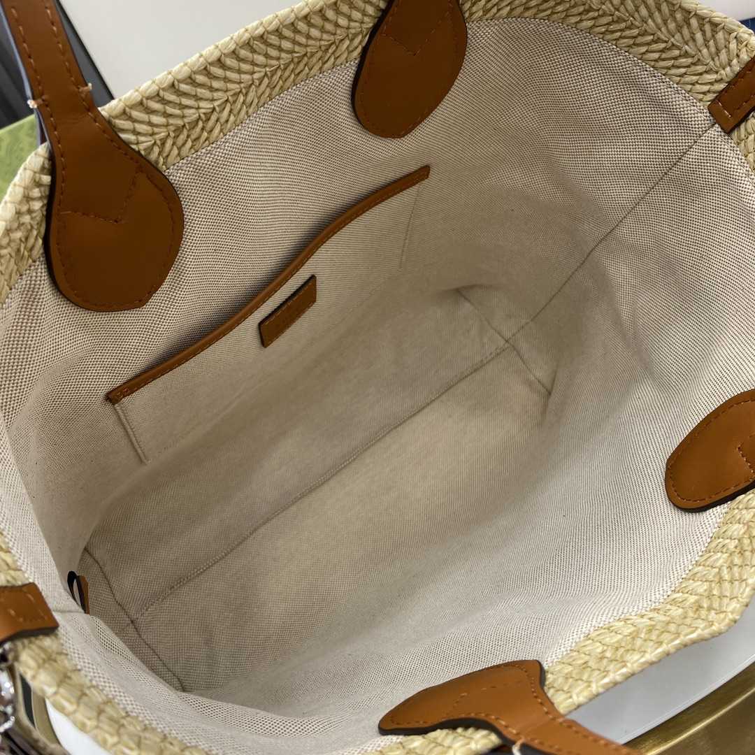Gucci Small Straw-effect Tote  - 
