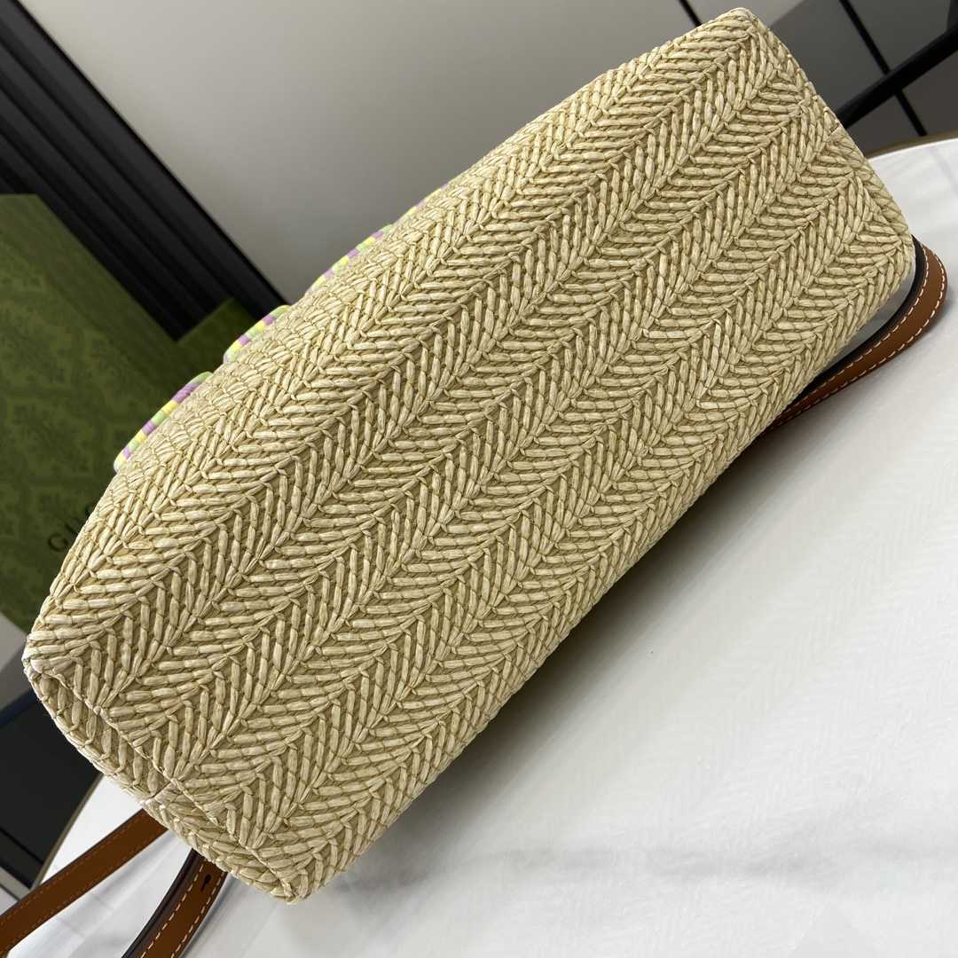 Gucci Small Straw-effect Tote  - 