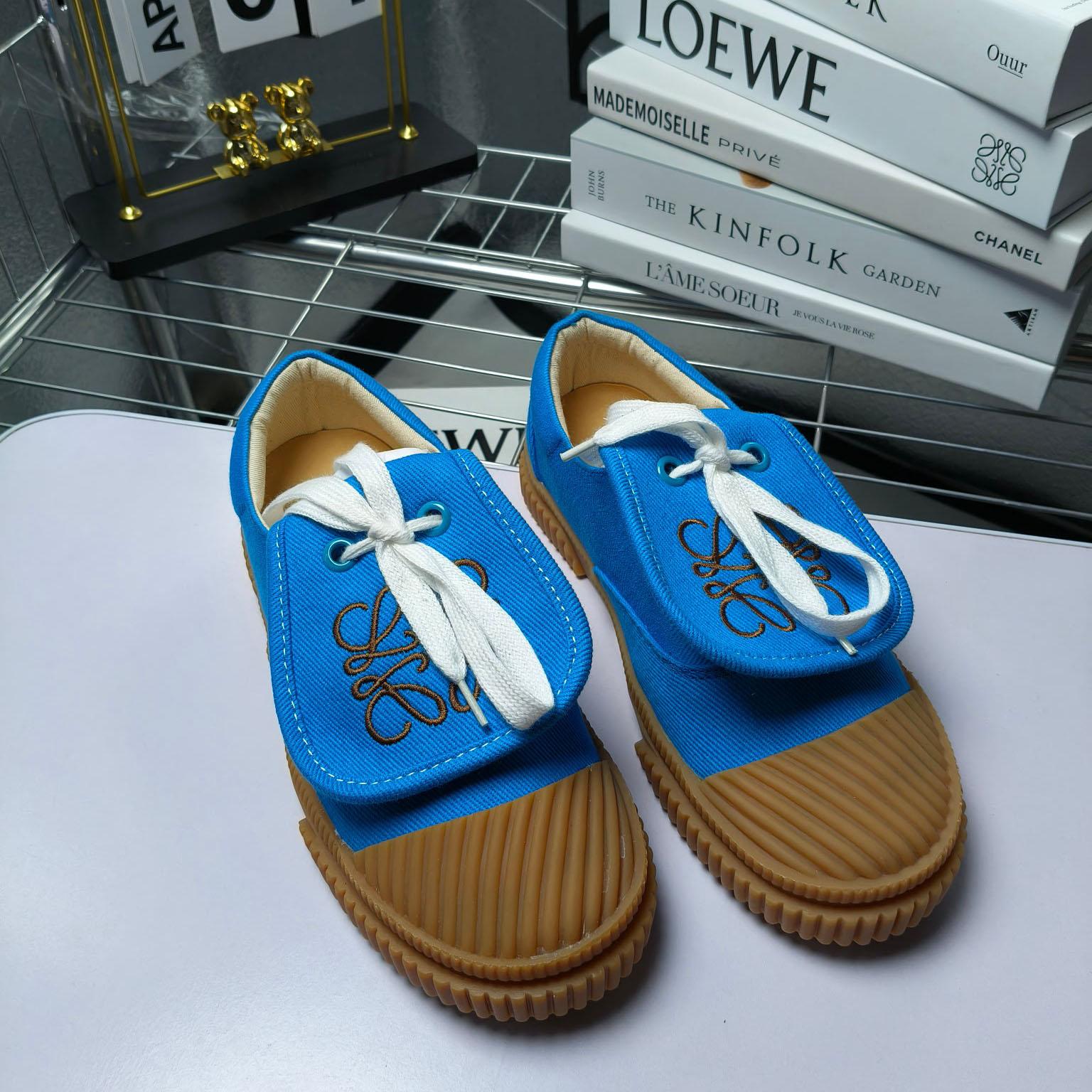 Loewe x Paula’s Ibiza Denim Flap Sneakers - 