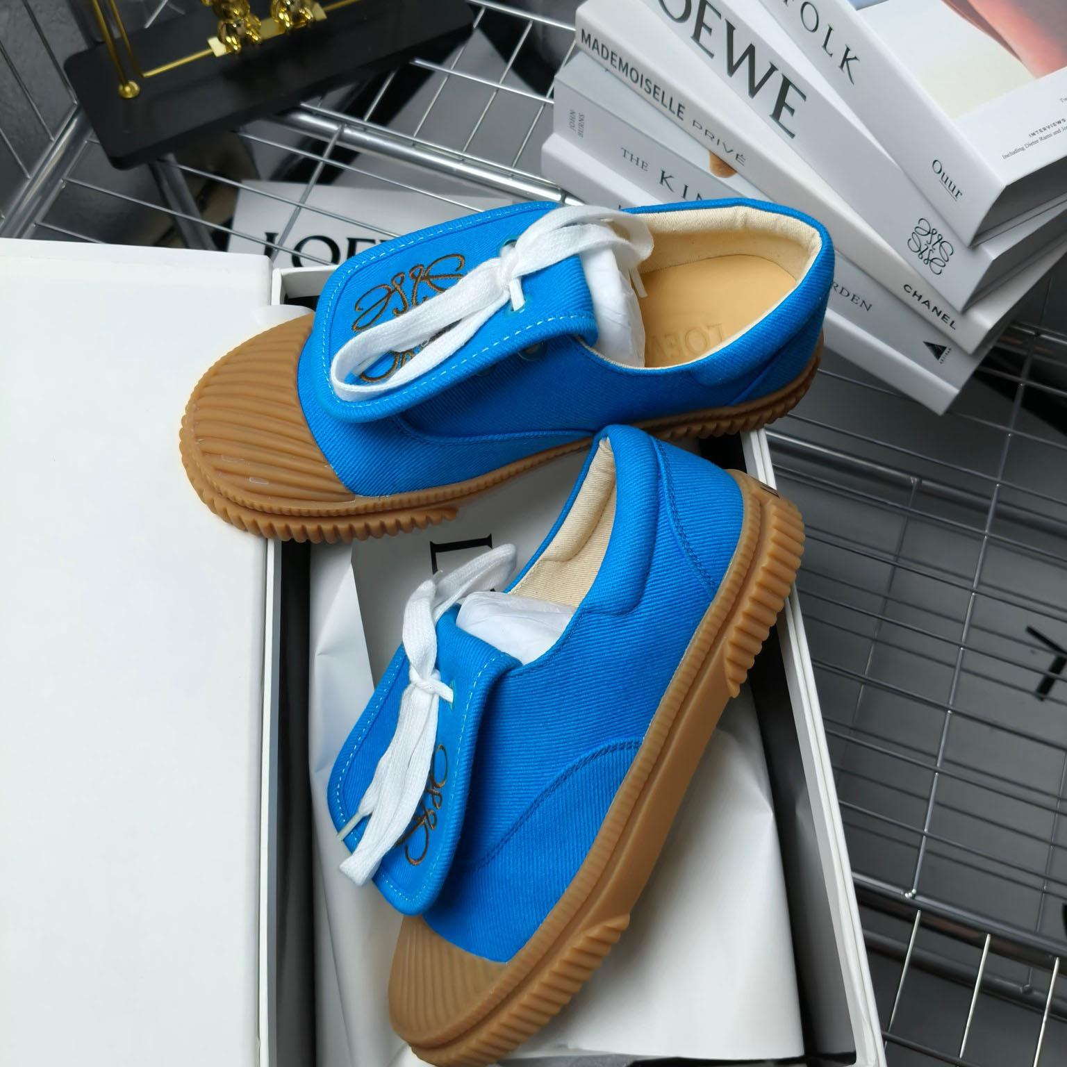 Loewe x Paula’s Ibiza Denim Flap Sneakers - 