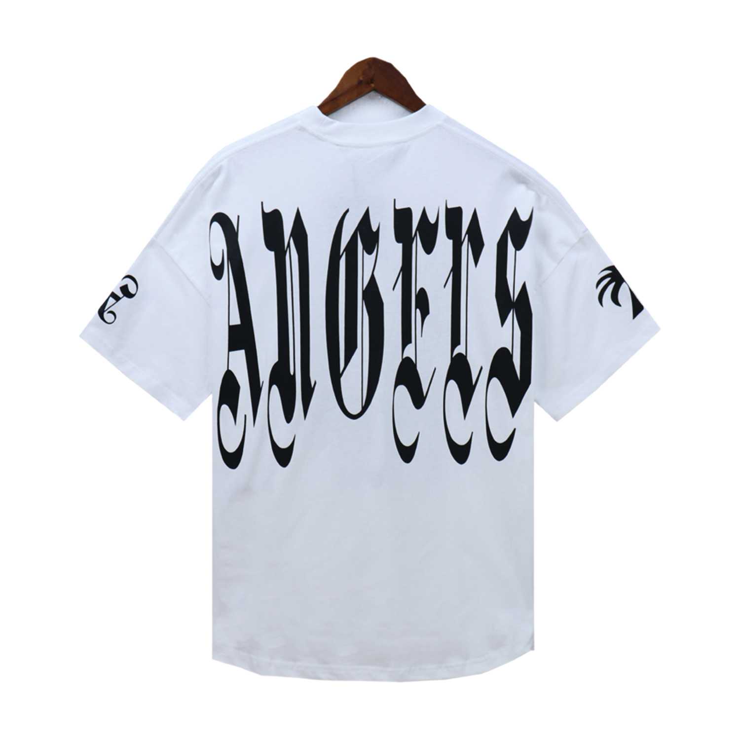 Palm Angels Gothic Logo Over T-Shirt White - 