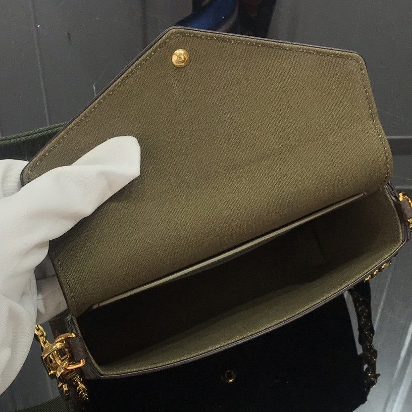 Louis Vuitton Monogram Mini Felicie Multi Bag （ 17-9.5-6.5 cm）  M80091 - 