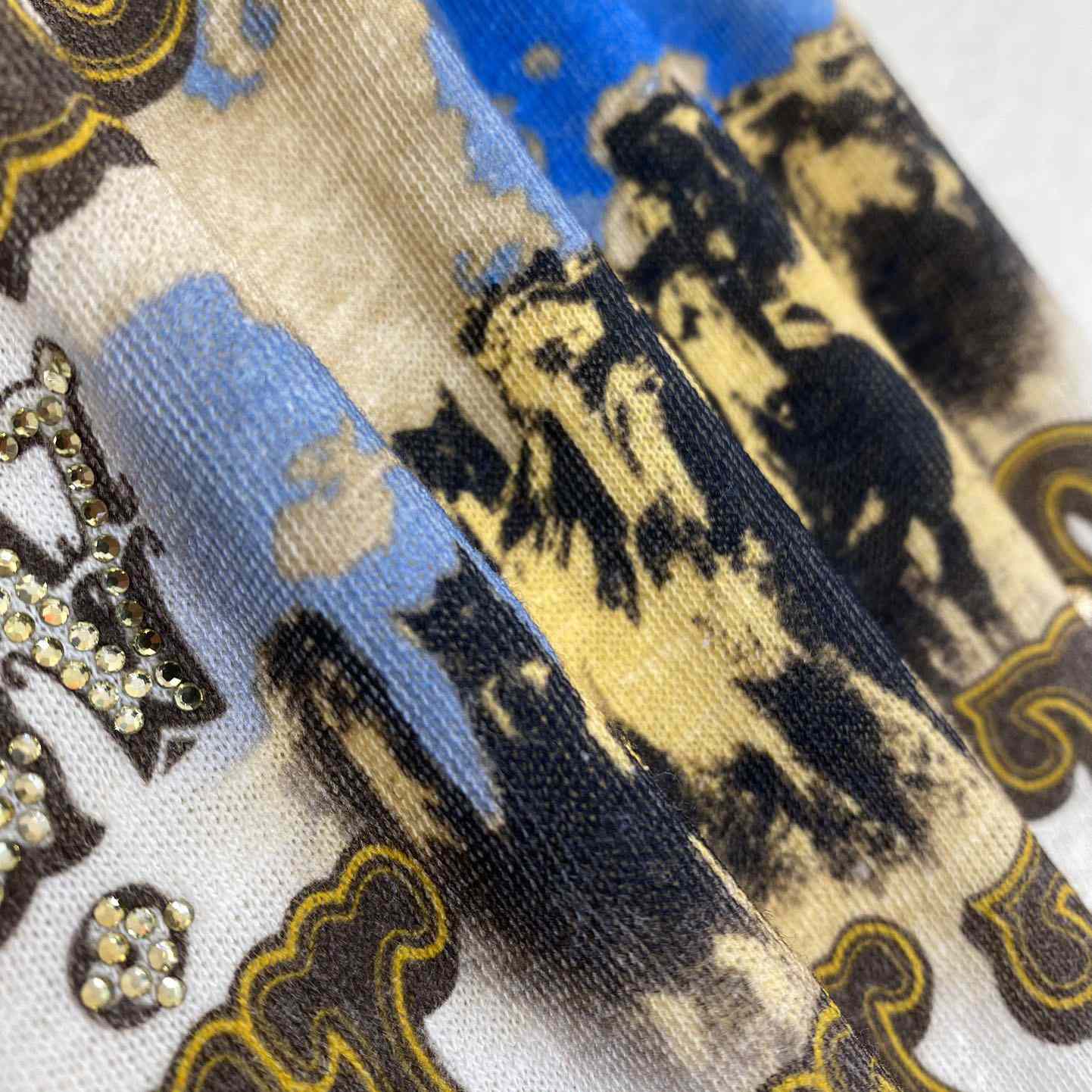 Louis Vuitton Graphic Cotton And Linen-Blend T-Shirt   1AFWUT - 