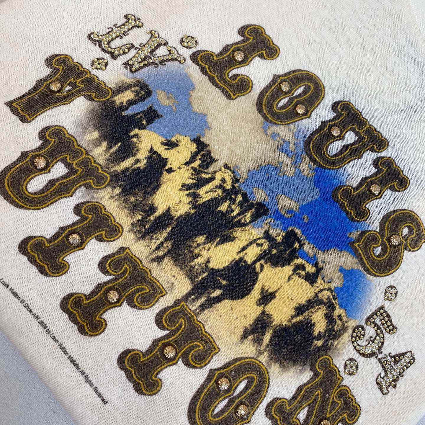 Louis Vuitton Graphic Cotton And Linen-Blend T-Shirt   1AFWUT - 