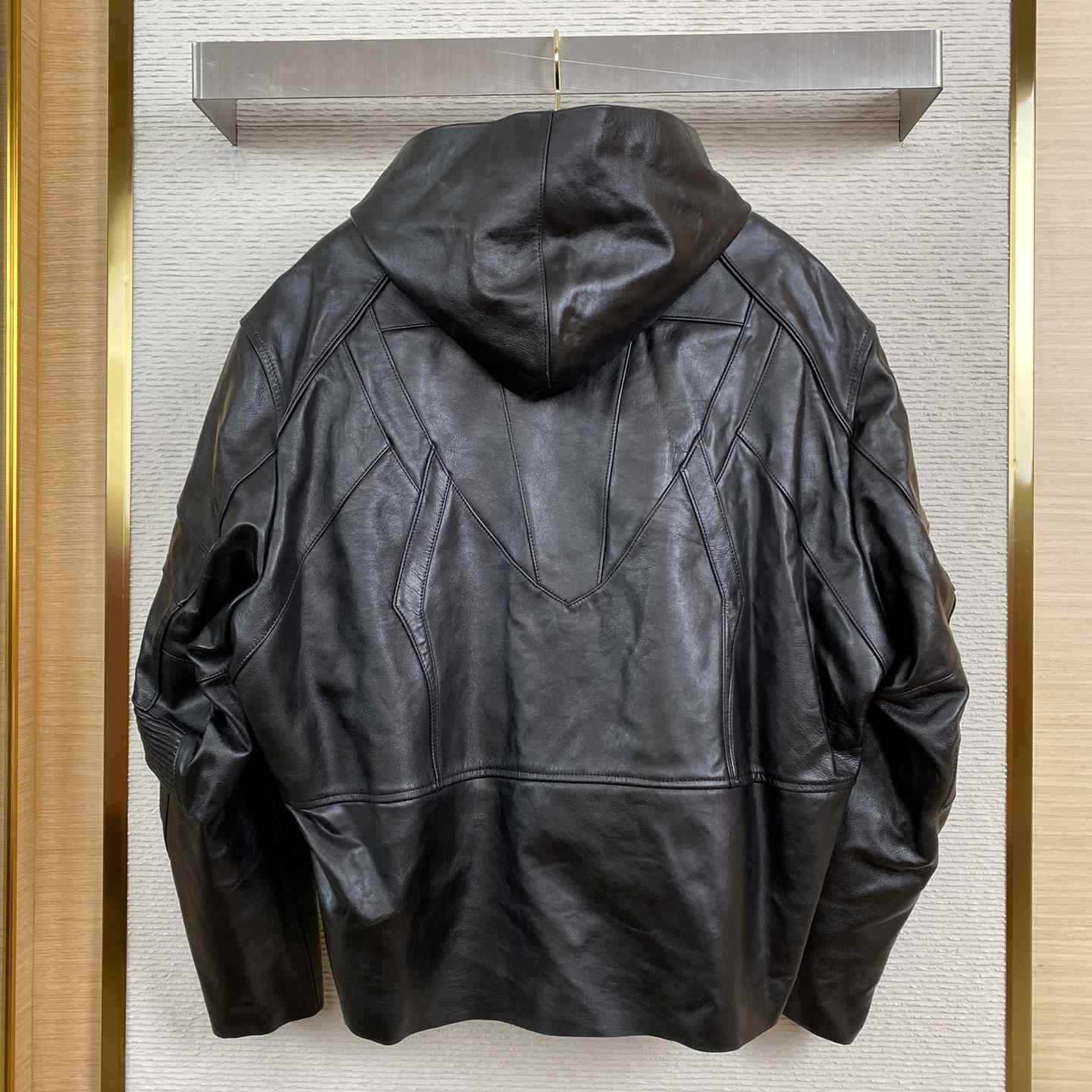 Balenciaga Hooded Biker Jacket - 