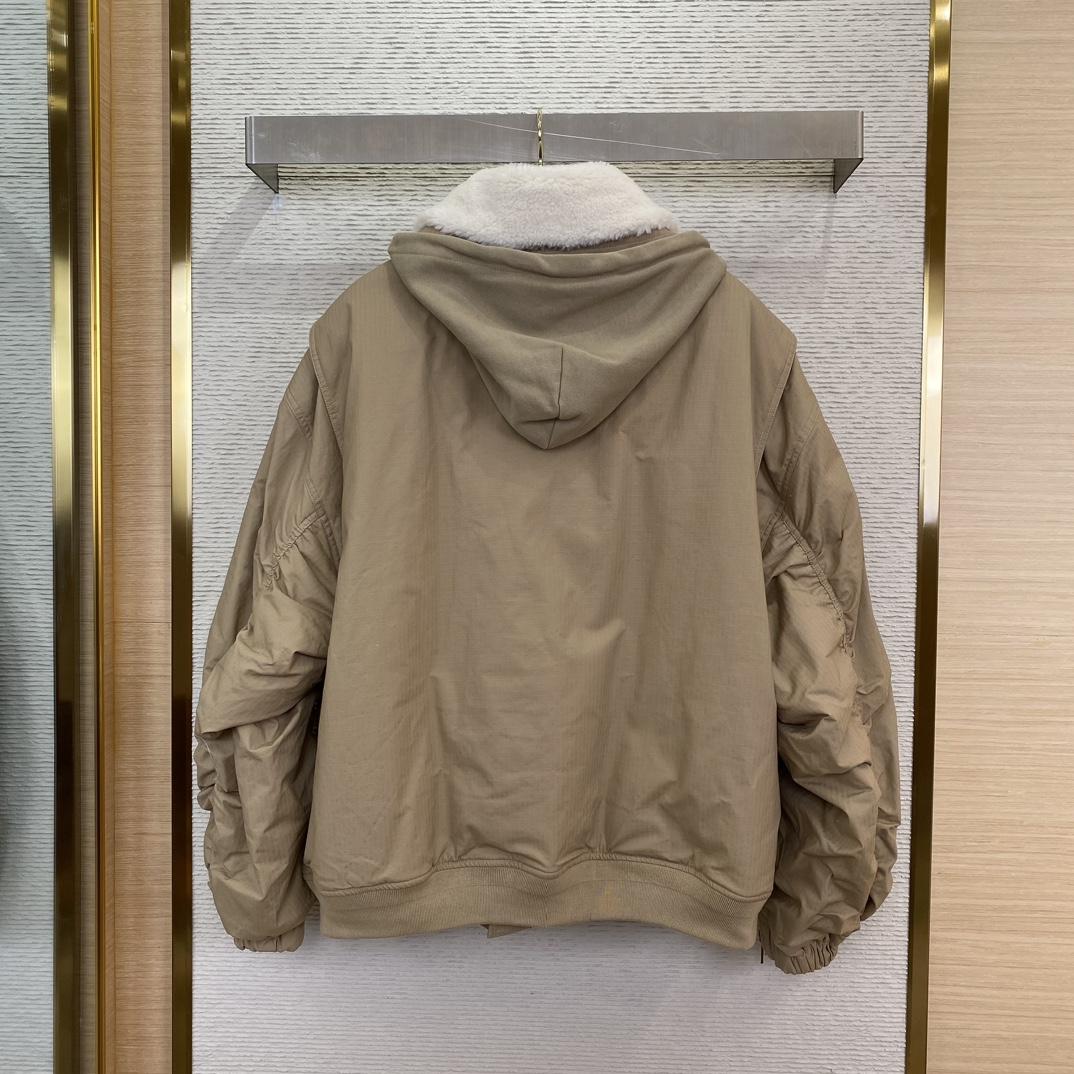 Balenciaga Hooded Bomber Jacket - 