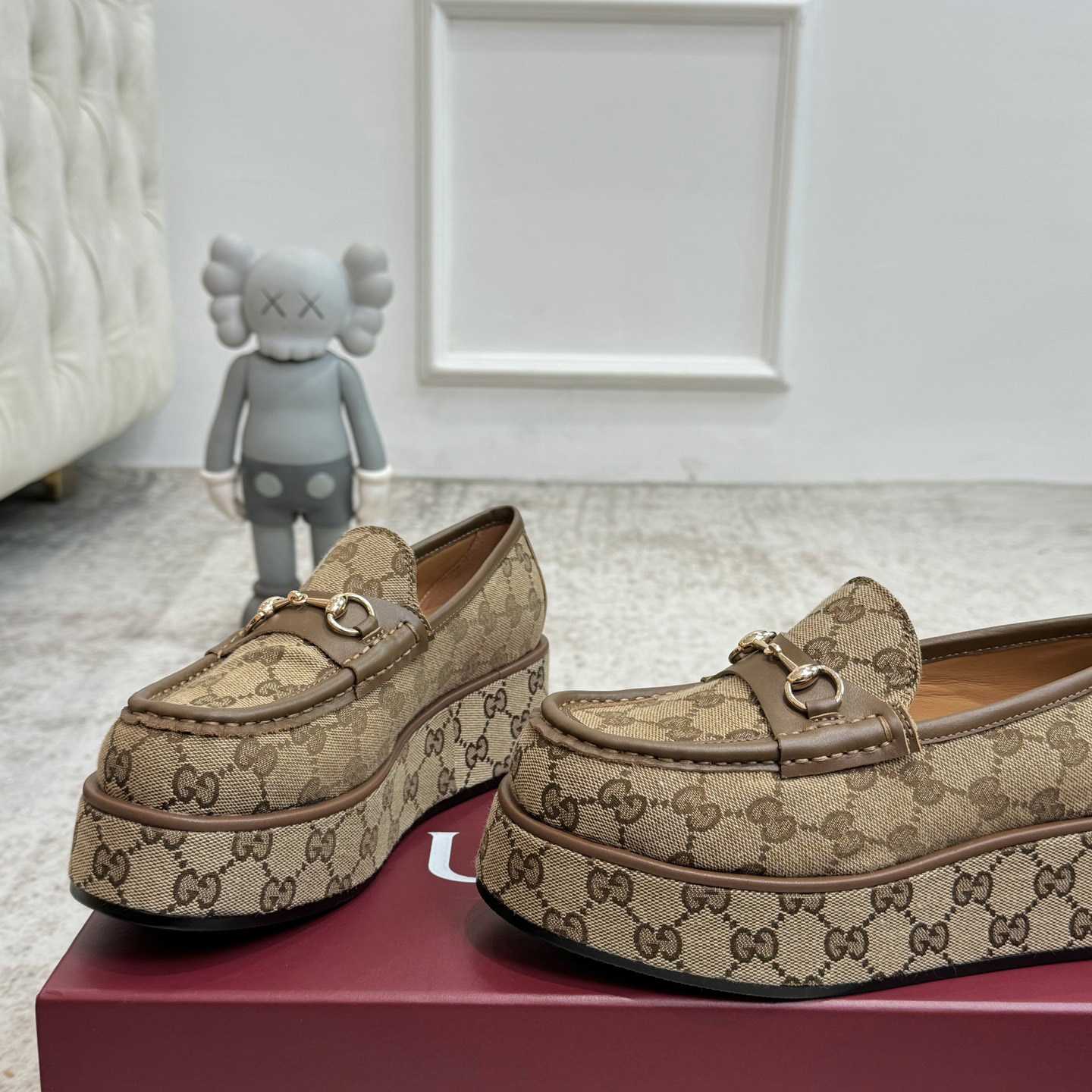 Gucci Women's Horsebit Wedge Loafer - 