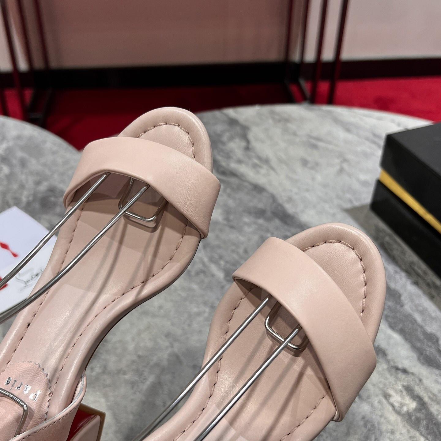 Christian Louboutin  Pink Lin Miss Sabina 55 Sandals - 