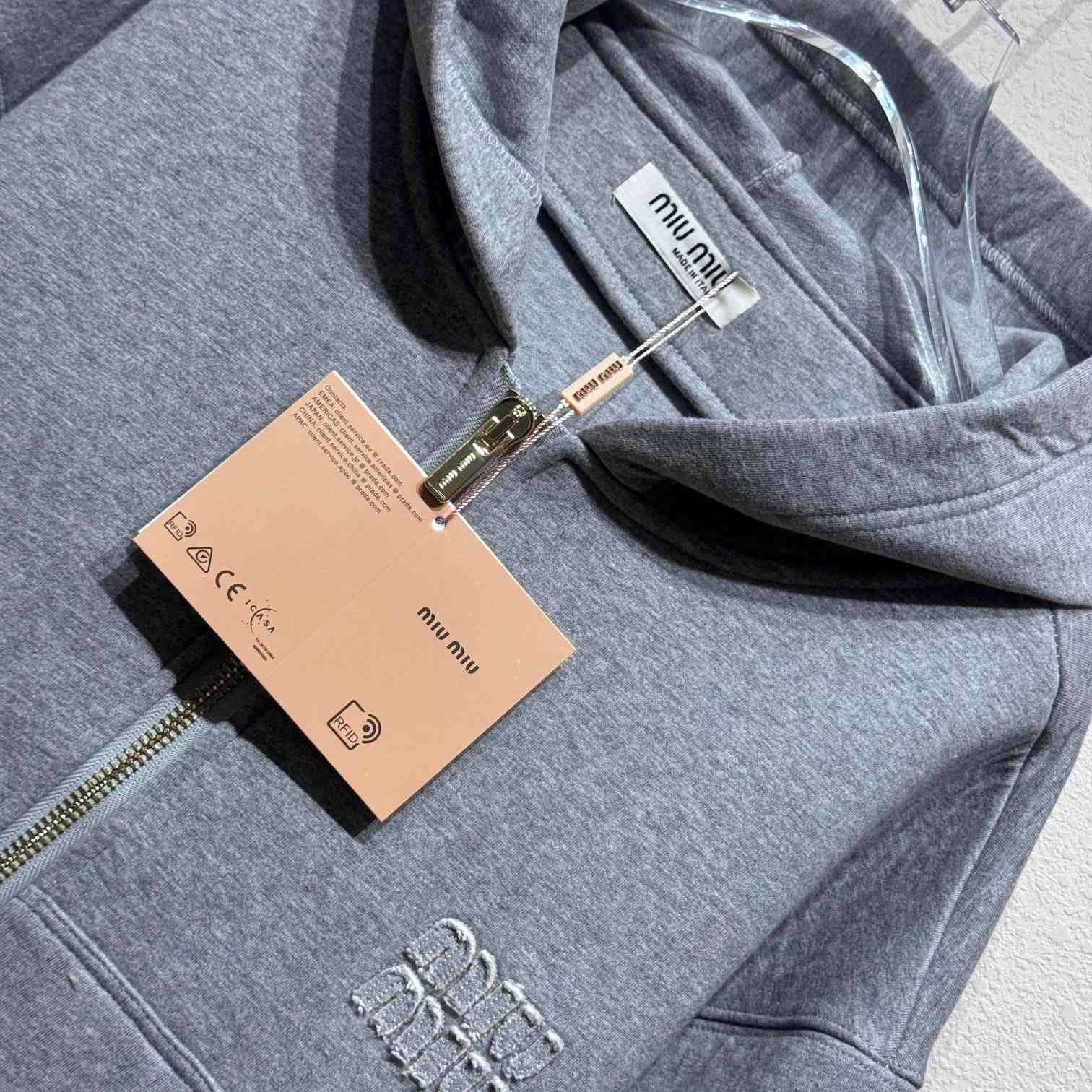 Miu Miu Cotton Zip-Up Hoodie - 