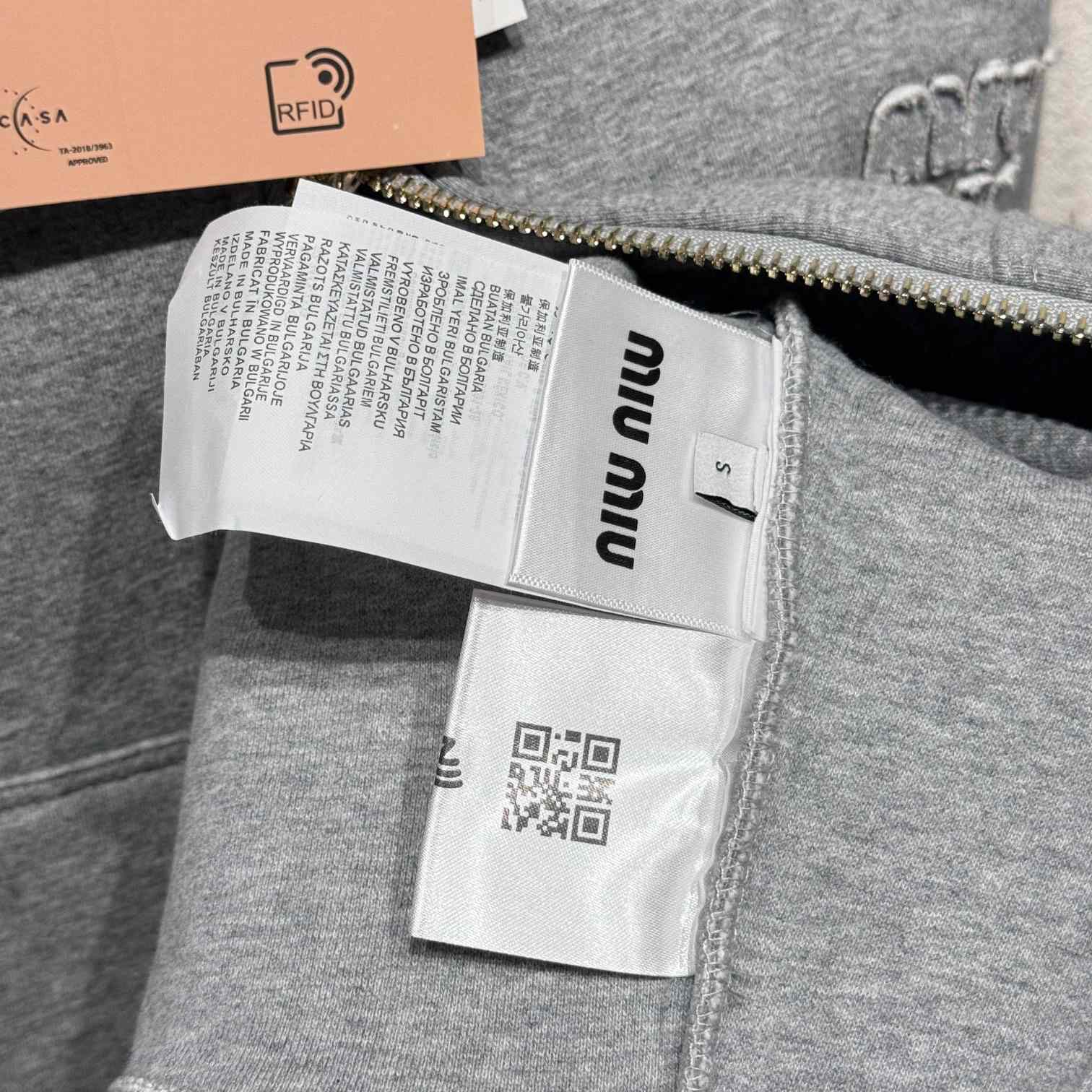 Miu Miu Cotton Zip-Up Hoodie - 