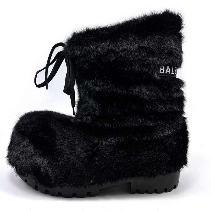 Balenciaga Alaska Low Faux-fur Boots - 