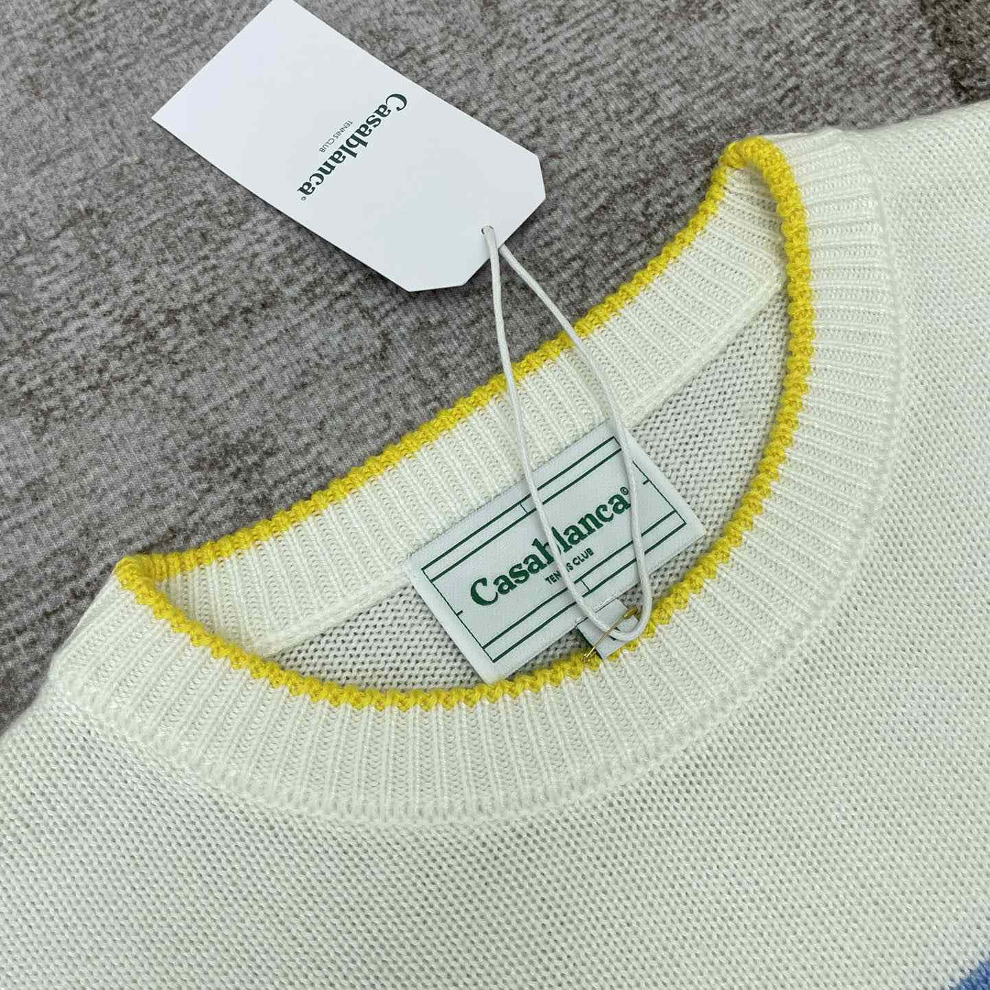 Casablanca Court Logo-Intarsia Knitted Jumper   D0062 - 