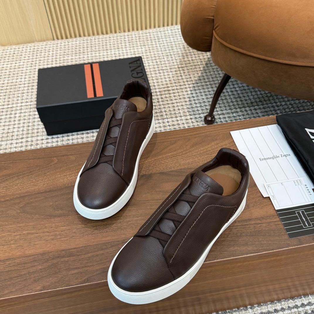 Zegna Leather Sneakers - 