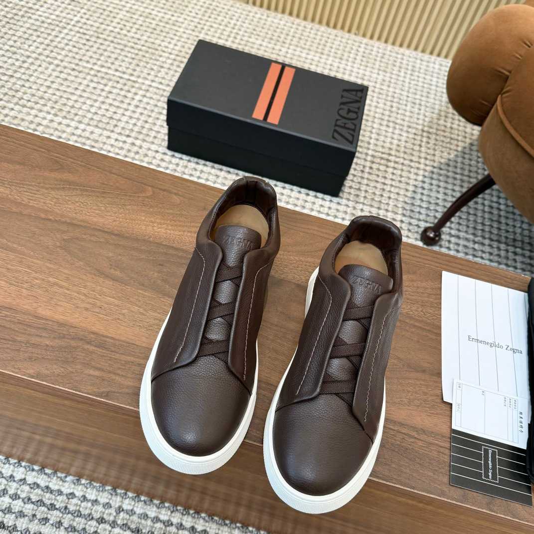 Zegna Leather Sneakers - 