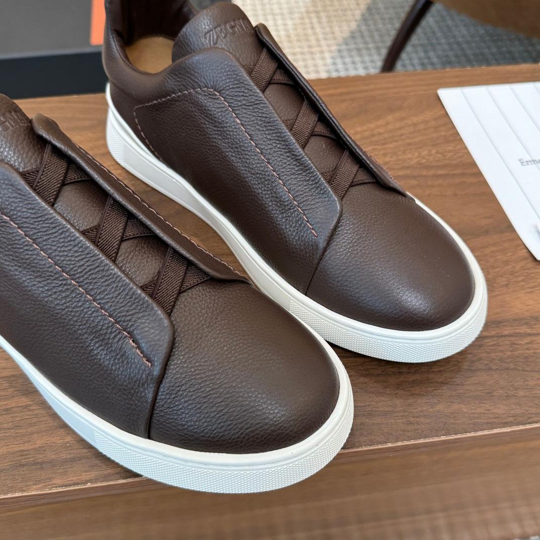 Zegna Leather Sneakers - 