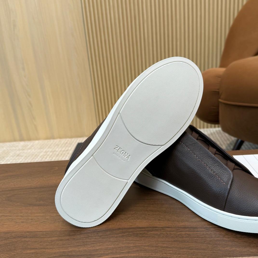 Zegna Leather Sneakers - 