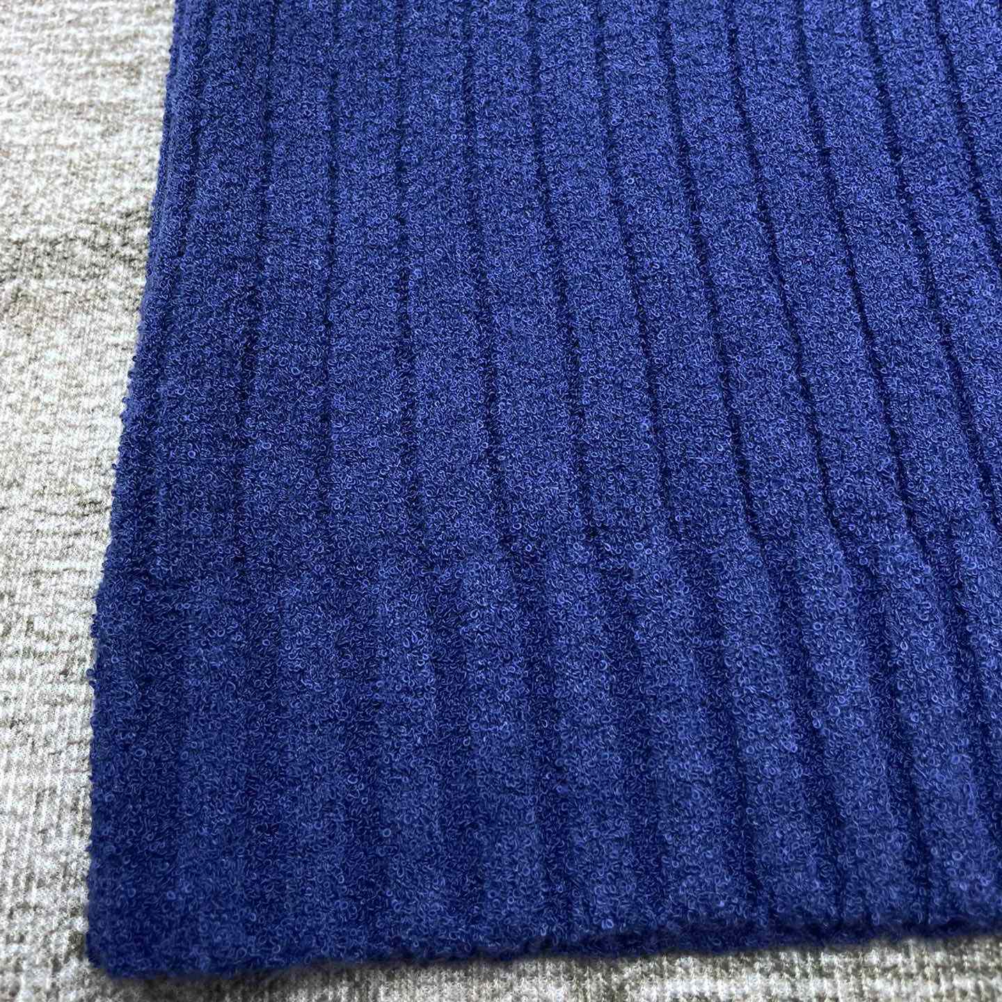 Casablanca  Ribbed Bouclé Cotton-Blend Polo Shirt   D0066 - 