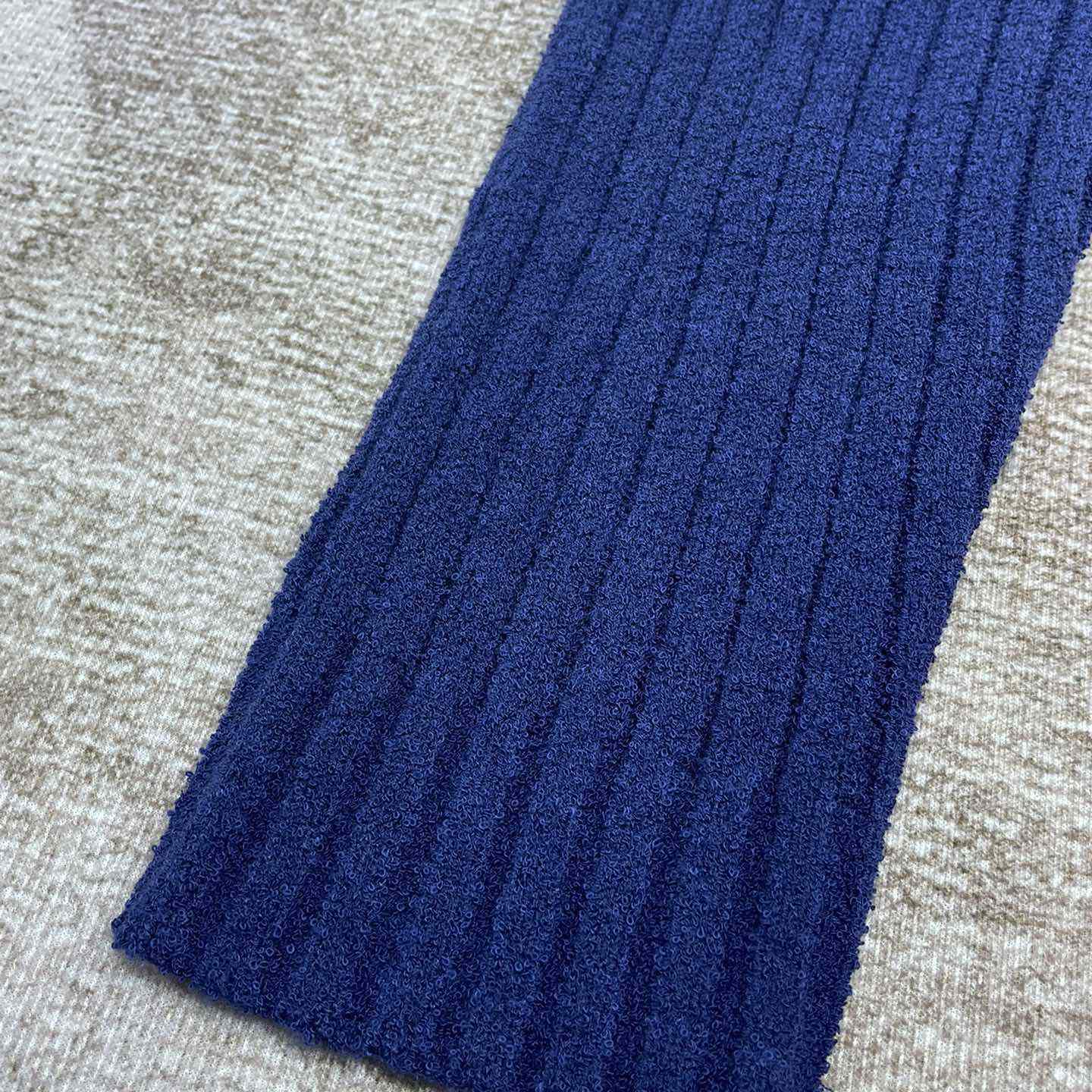 Casablanca  Ribbed Bouclé Cotton-Blend Polo Shirt   D0066 - 