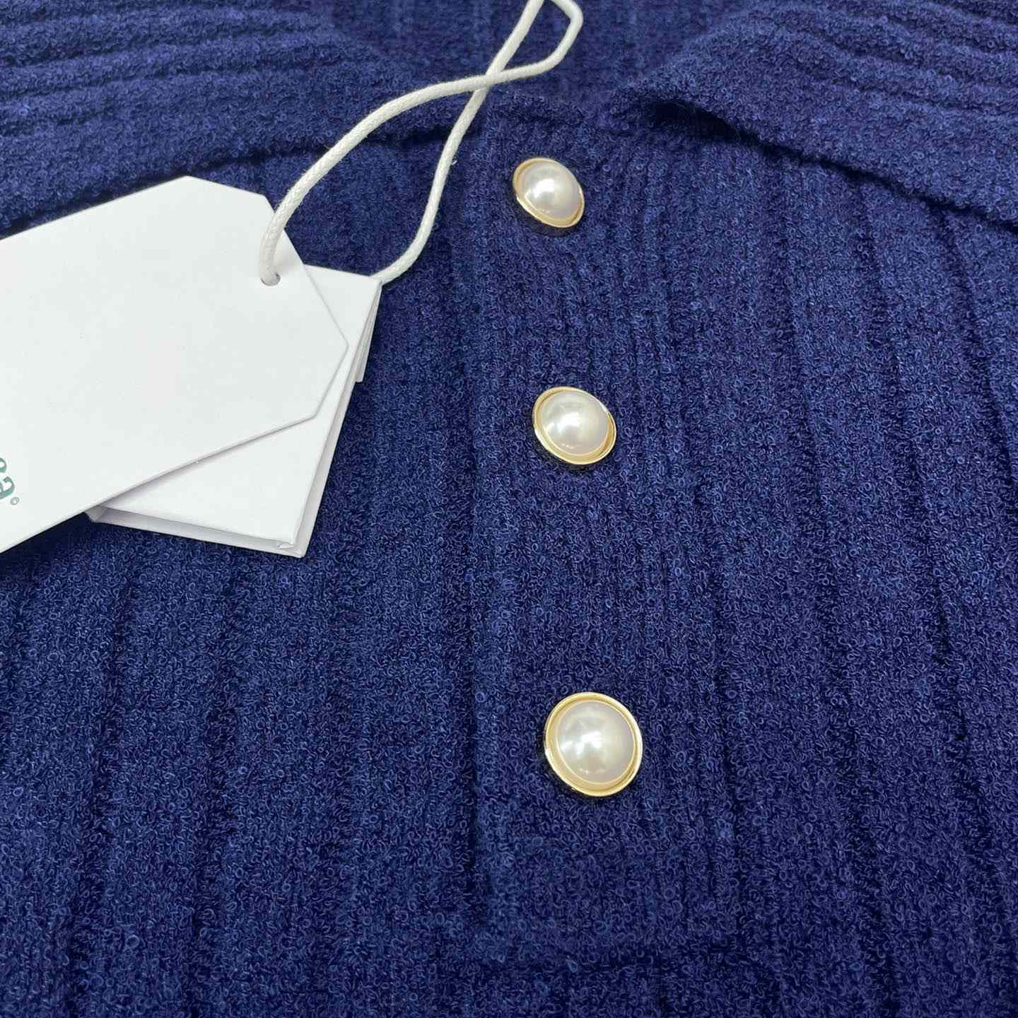Casablanca  Ribbed Bouclé Cotton-Blend Polo Shirt   D0066 - 