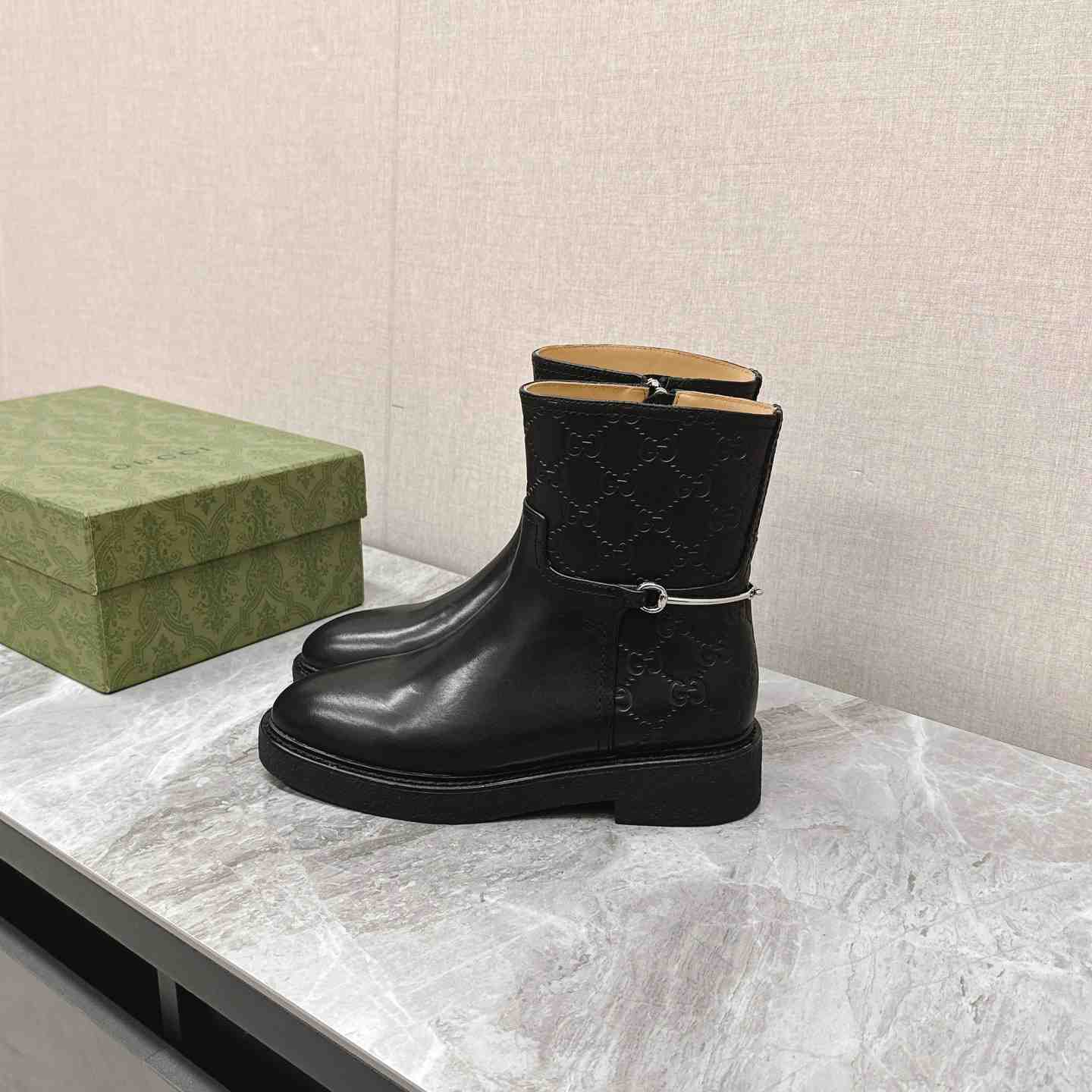 Gucci Women's Slim Horsebit Ankle Boot - 