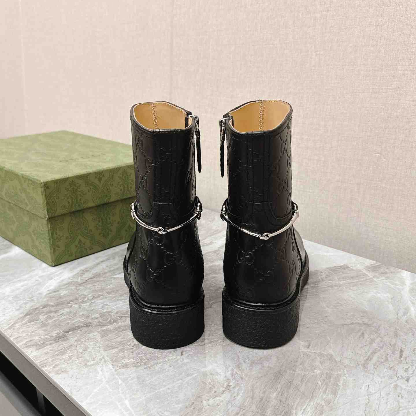 Gucci Women's Slim Horsebit Ankle Boot - 