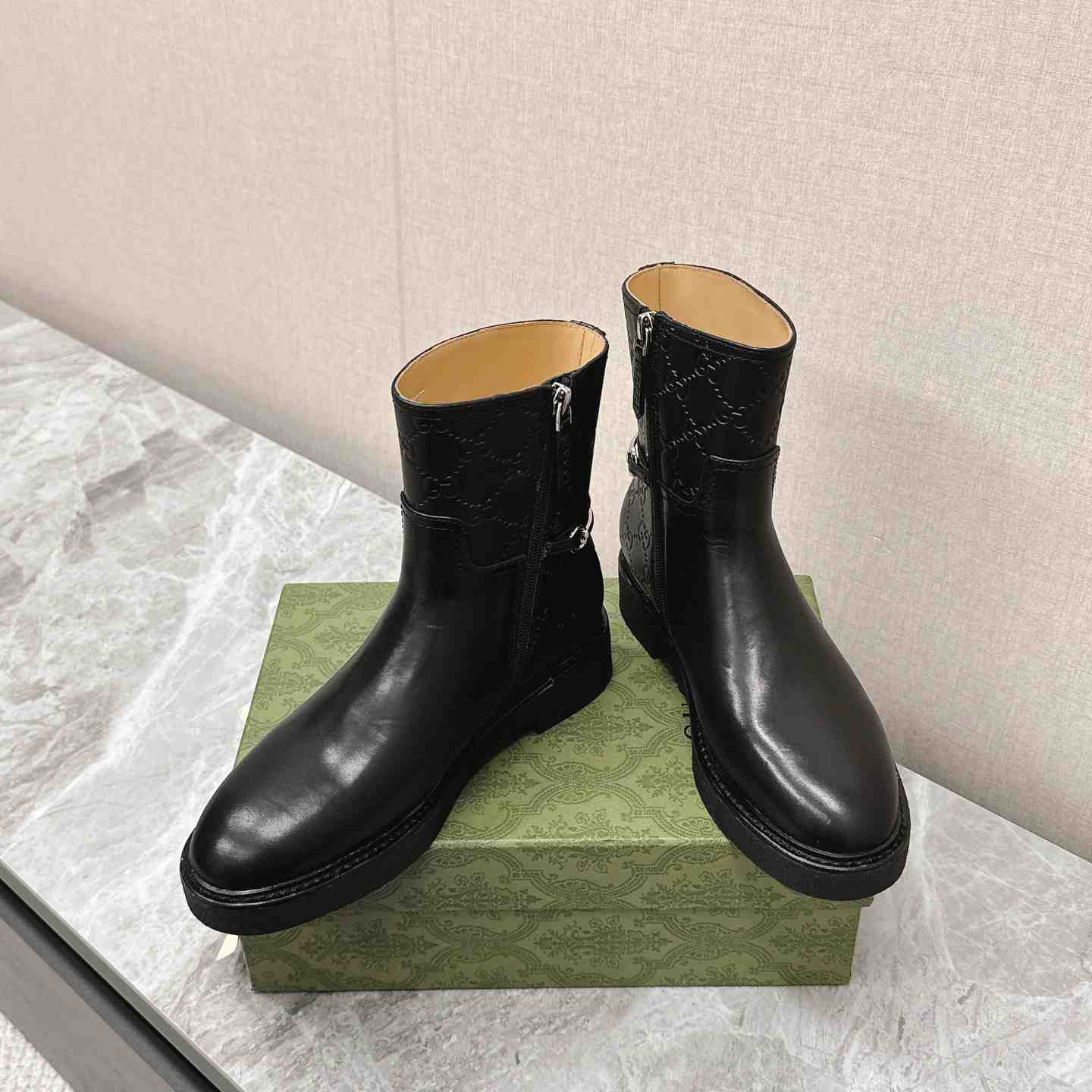 Gucci Women's Slim Horsebit Ankle Boot - 