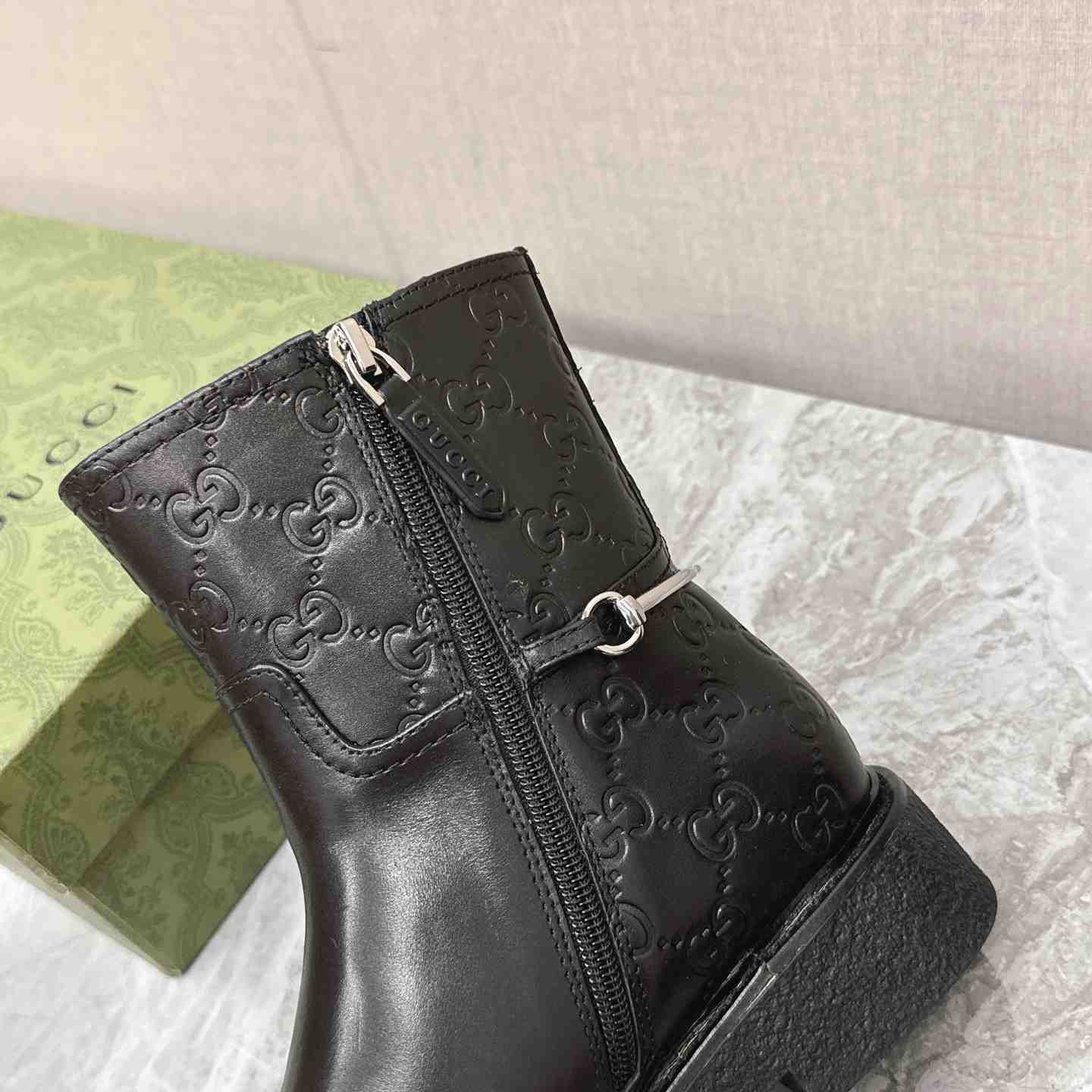 Gucci Women's Slim Horsebit Ankle Boot - 