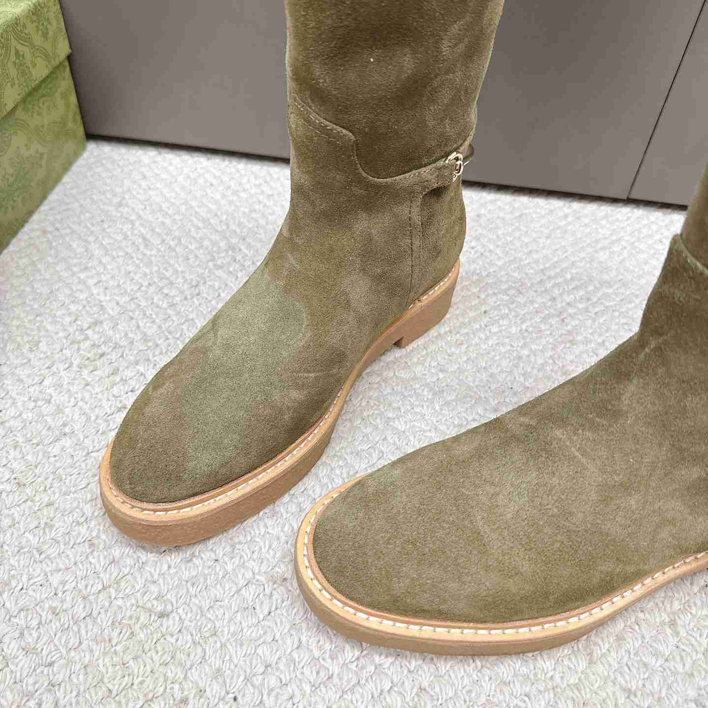 Gucci Women's Slim Horsebit Boot - DesignerGu
